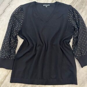 Adrianna Papell Black Sweater size M